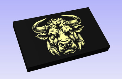 The Bull Head 2 19*12" CNC inlay plan