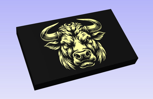 The Bull Head 2 19*12" CNC inlay plan