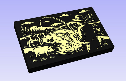 Farm & Fish 19*12" CNC inlay plan