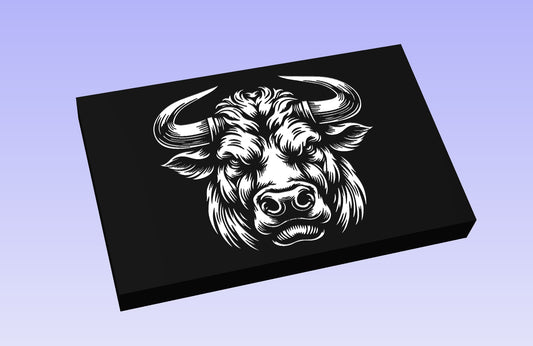 The Bull Head 2 19*12" CNC inlay plan