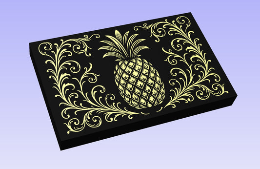 Golden Welcome 19x12" CNC inlay plan