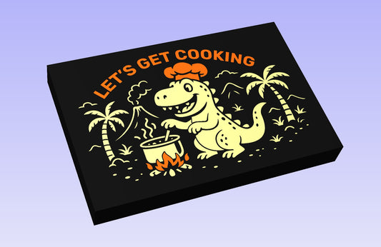 Jurassic Cook 19x12" CNC inlay plan