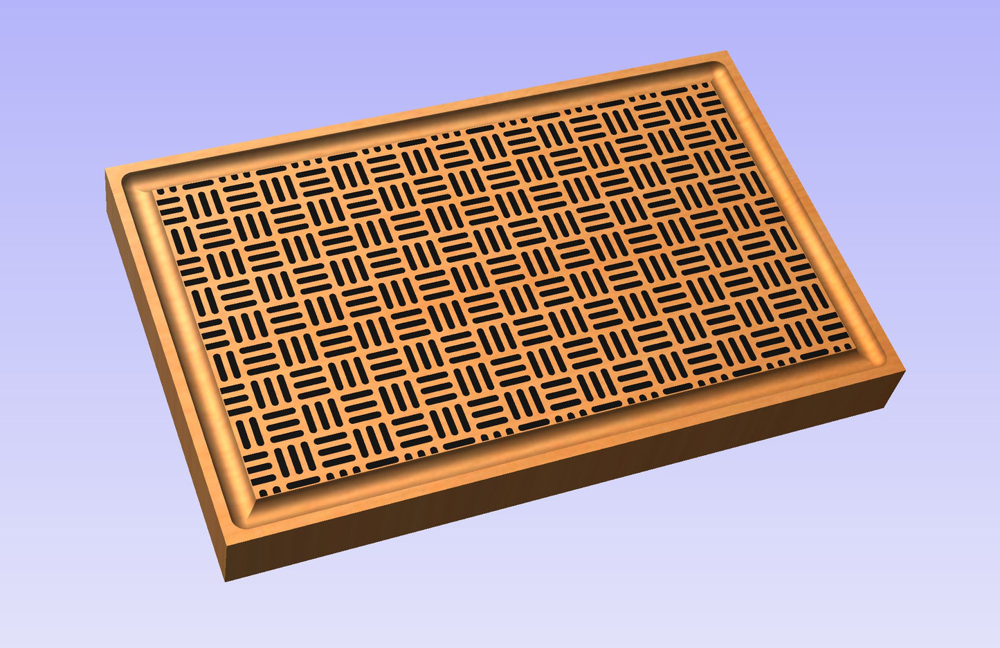 Basket Grid 19x12" CNC inlay plan