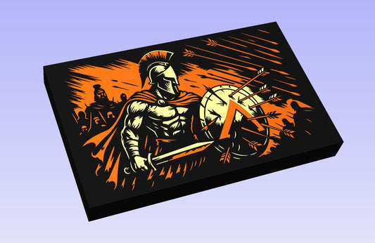 Spartan Shield 19x12'' CNC inlay plan