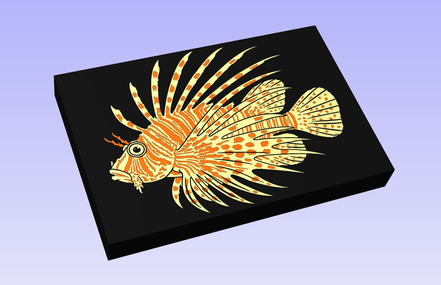 Lionfish 18 x 12" CNC inlay plan