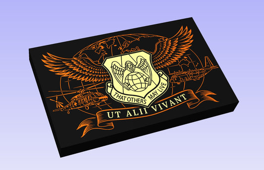 USAF Pararescue 19 x 12" CNC inlay plan