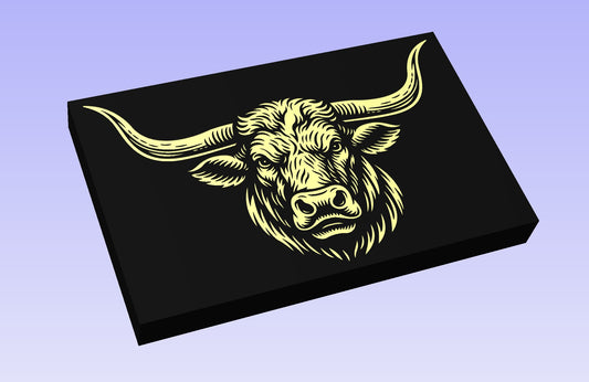 The Longhorn 19x12" CNC inlay plan