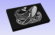 Load image into Gallery viewer, Whale Waves 19*12&quot; CNC inlay plan
