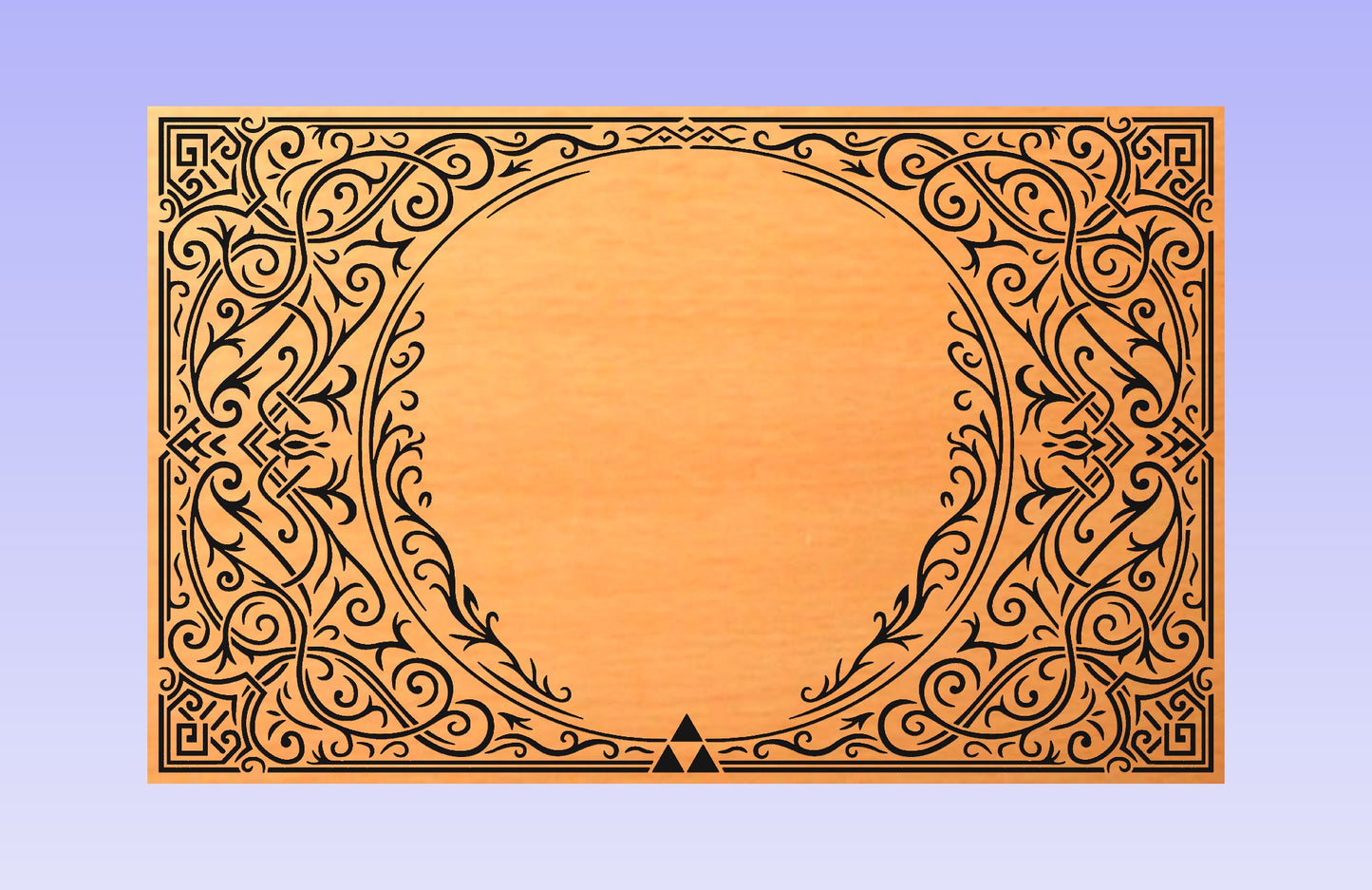 Floral Frame 19x12" CNC inlay plan