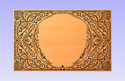 Floral Frame 19x12" CNC inlay plan