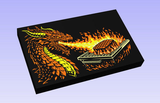 Hunger Dragon 19x12" CNC inlay plan