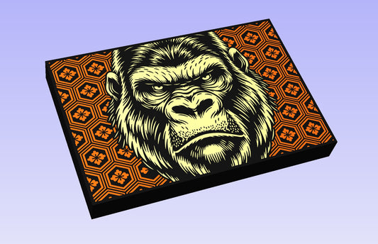 Kikko Gorilla 18x12" CNC inlay plan