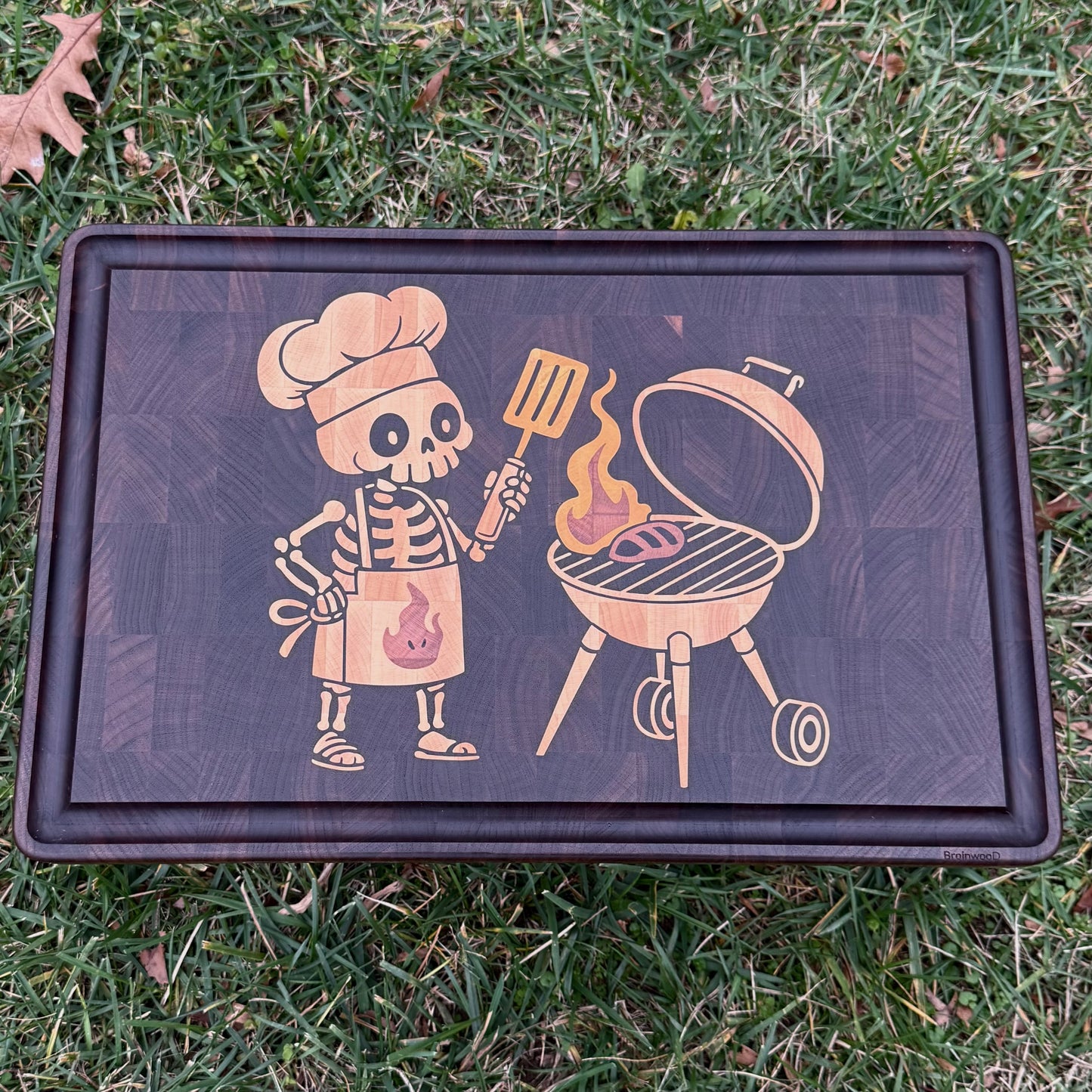Skeleton and Grill 19 x 12" CNC inlay plan