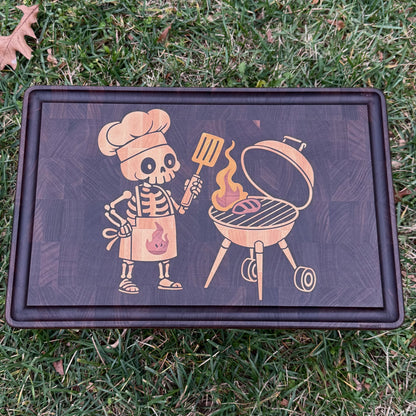Skeleton and Grill 19 x 12" CNC inlay plan