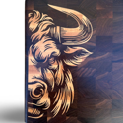 The Bull Head 19*12" CNC inlay plan