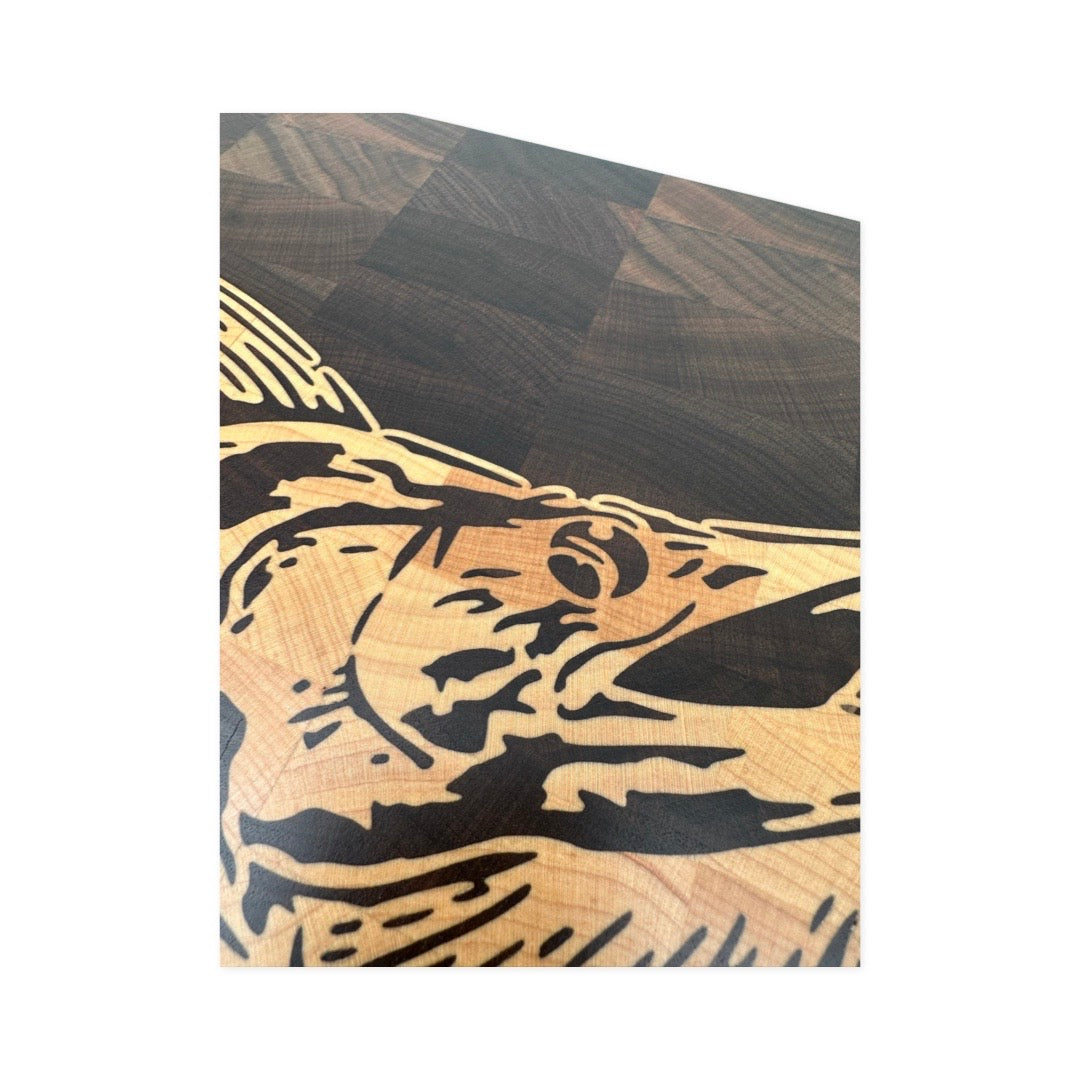 Cnc Inlay Designs Marlin board CNC inlay plan 24x18'' – Custom Cutting Boards by Broinwood