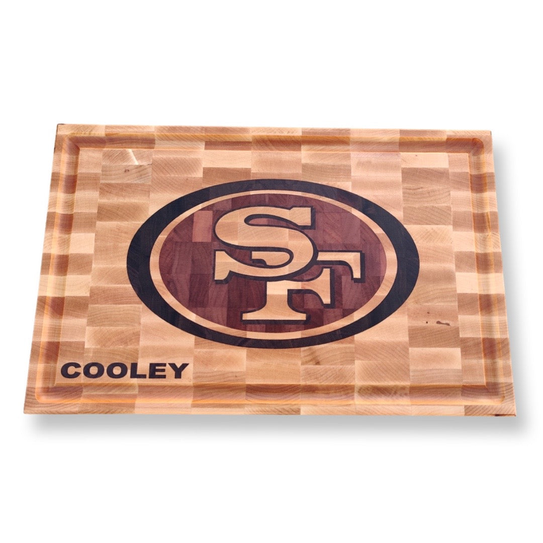 San Francisco 49ers board 19x12'' CNC inlay plan