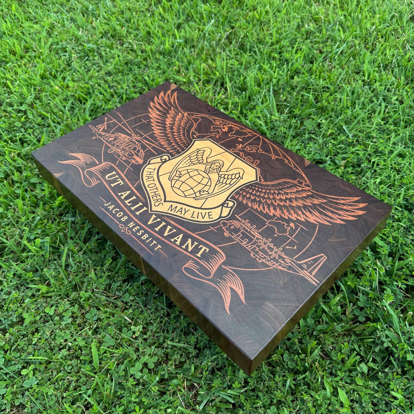 USAF Pararescue 19 x 12" CNC inlay plan