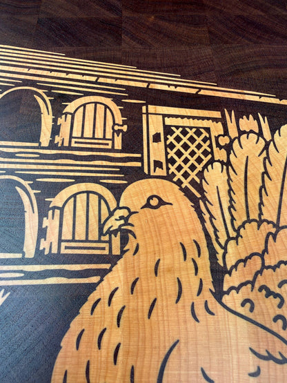 Dovecote 19 x 12" CNC inlay plan