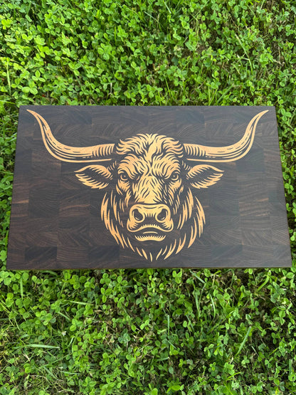 The Longhorn 19x12" CNC inlay plan