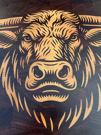 The Longhorn 19x12" CNC inlay plan