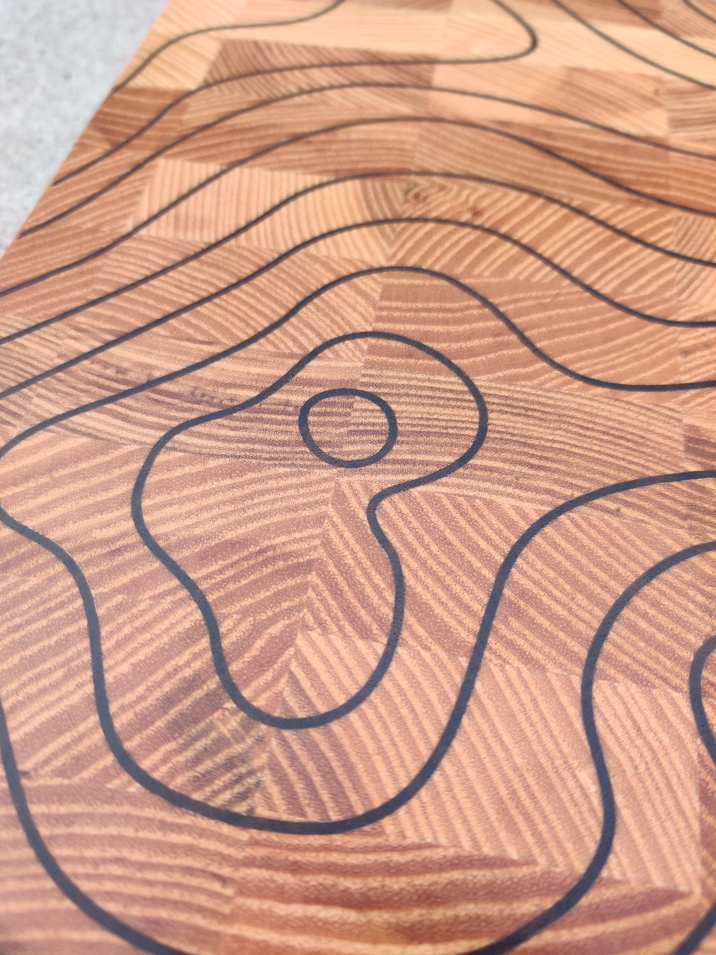 Topographic cutting board