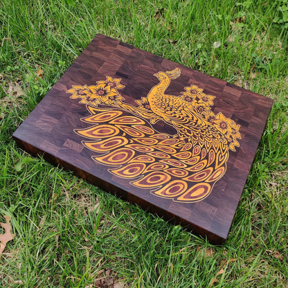 The Peacock 24 x 18" CNC inlay plan