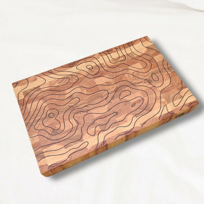 Topographic cutting board