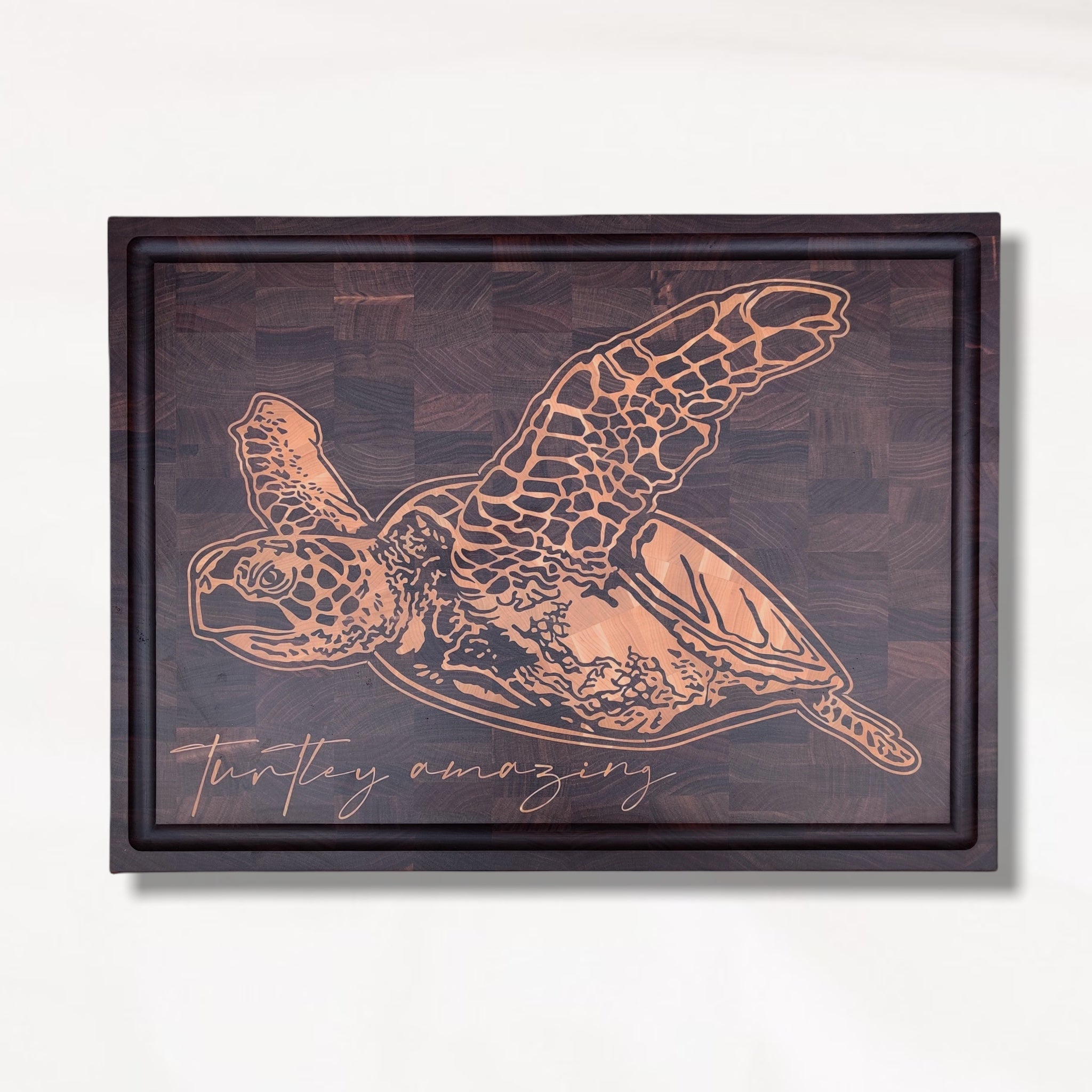 The Turtle CNC inlay cutting board – Custom Cutting Boards by Broinwood