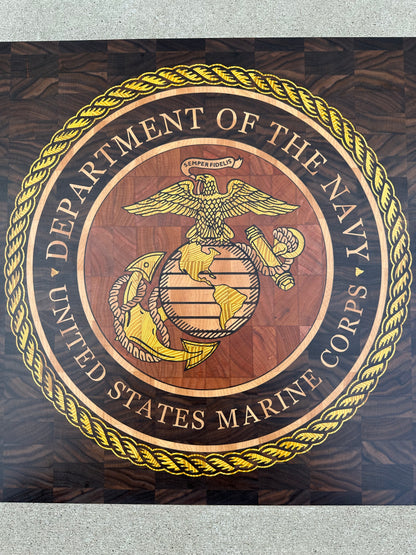 Marine Corps 19.48 x 1948'' CNC inlay plan